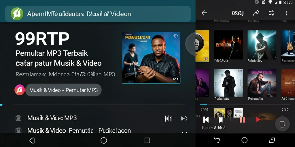 Antarmuka aplikasi 99RTP yang elegan dan mudah digunakan untuk Pemutar MP3.