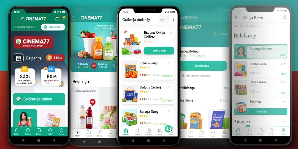 Tampilan antarmuka CINEMA77 yang menarik dan fungsional untuk belanja online.