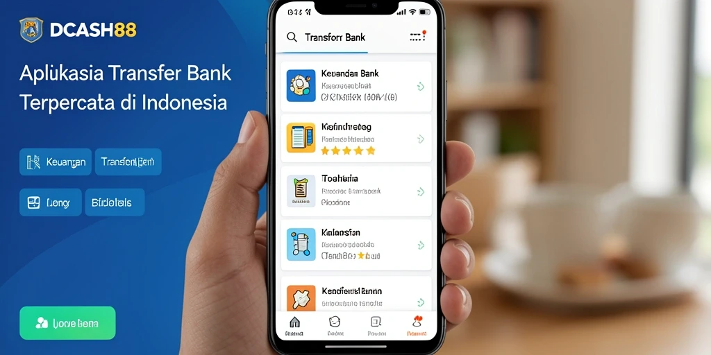 Antarmuka pengguna IDCASH88 yang sederhana dan efektif untuk transfer bank.
