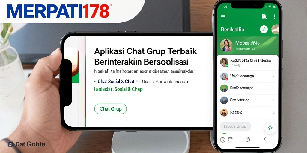 Antarmuka menarik dan fungsional dari aplikasi Chat Grup MERPATI178.
