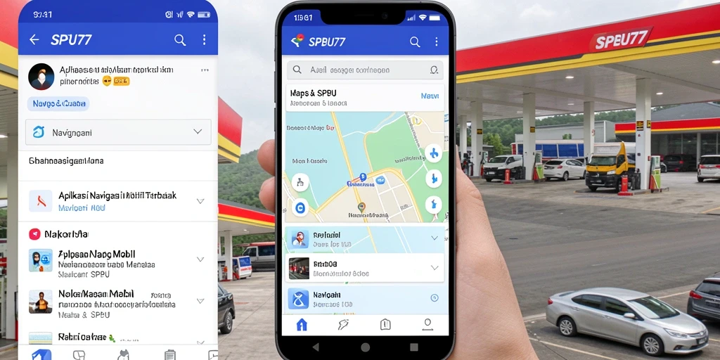 Tampilan antarmuka SPBU77 yang user-friendly dan navigasi mudah.
