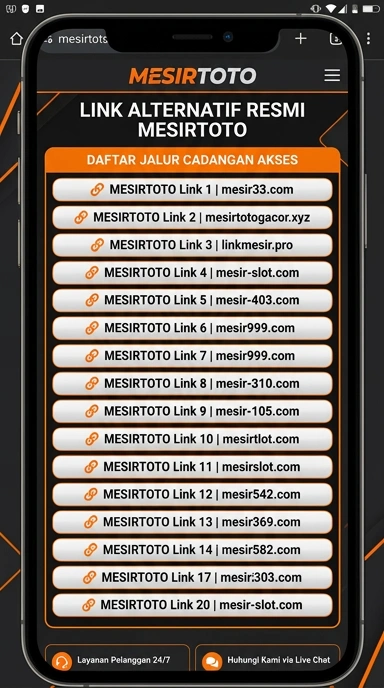 Tampilan link alternatif mesirtoto